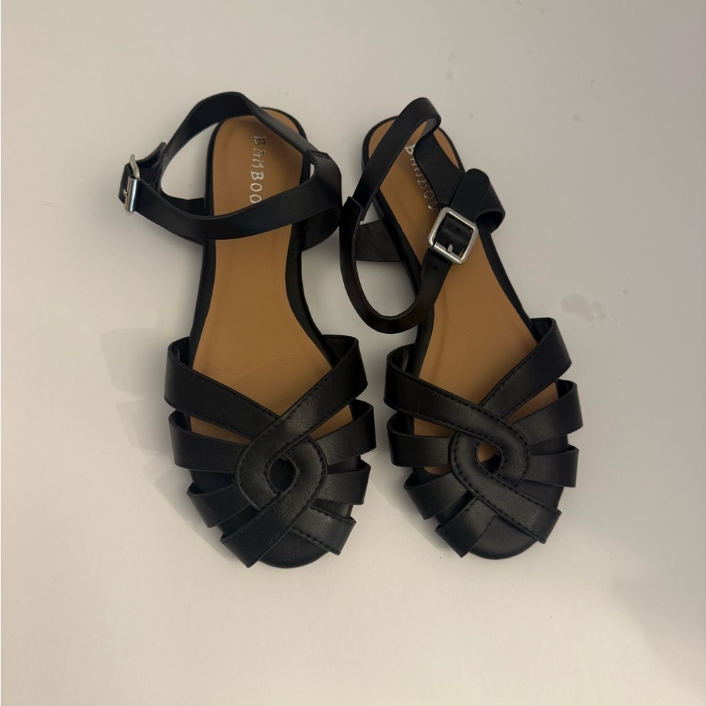 BAMBOO Elegant Black Sandals